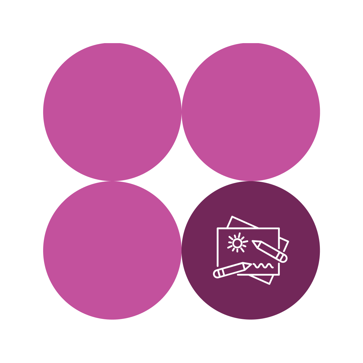 Circle decal